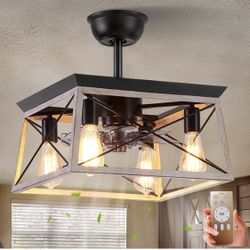 Beautiful Farmhouse Cealling Fan with Light