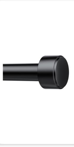 Black Curtain Rod. Adjustable. New In Box