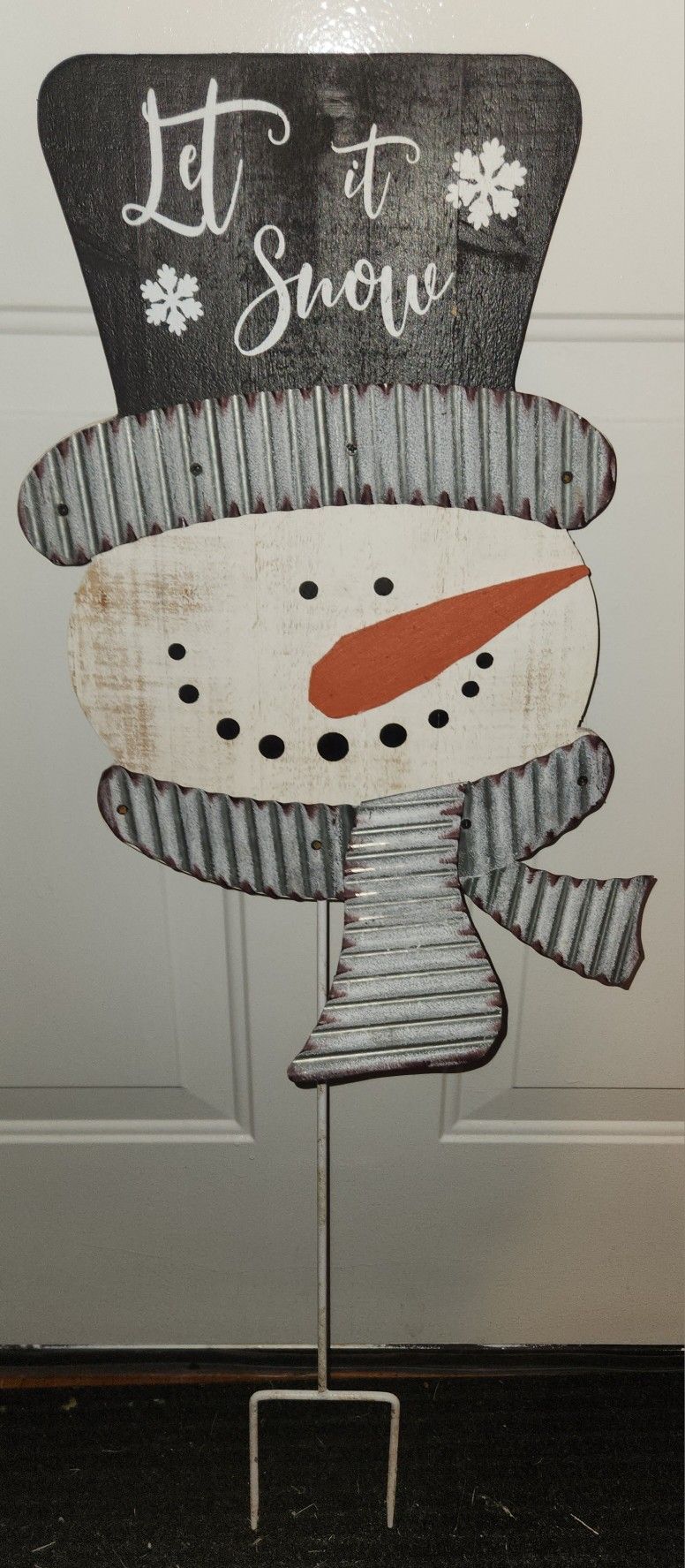 Lwt It Snow Snowman Yard Stake