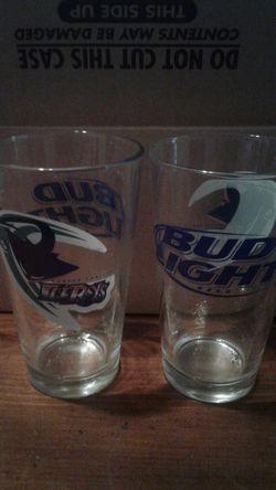 Vintage Corpus Christi Ice Rays But Light Pint Glasses Lot RARE