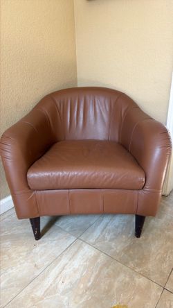 Leather Camel Chair