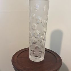 Florero De Cristal Bohemia 