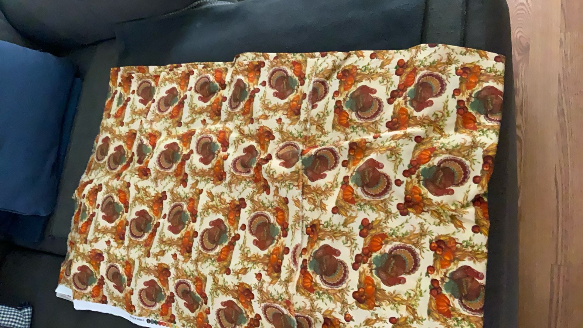 Thanksgiving Turkeys Theme Fabric