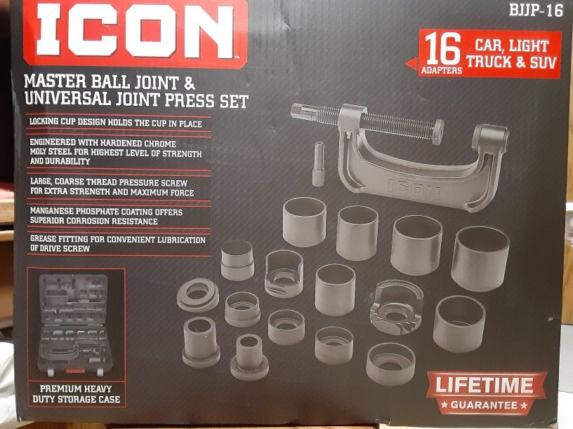 ICON MASTER BALL JOINT & UNIVERSAL JOINT PRESS SET