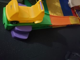Roller coaster ride on toy