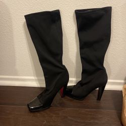 Paris Hilton Black Boots 7.5 