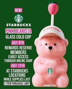 Starbucks glass bear