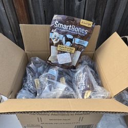 (21x) SmartBones Dog Chews Rawhide-Free With Real Peanut Butter 3 Large Bones 12oz