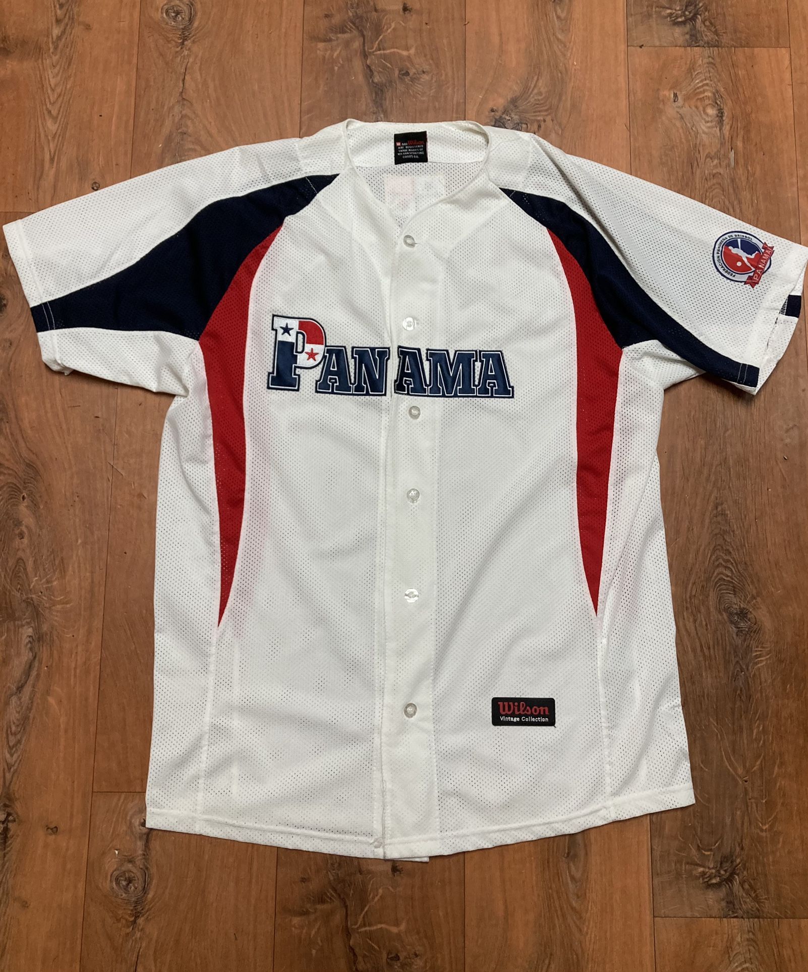 Rare Wilson PANAMA Baseball Jersey Classic National Jersey Size Large Authentic