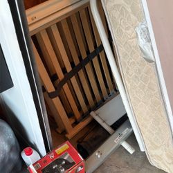 Free Mattress And Metal Bed Frame 