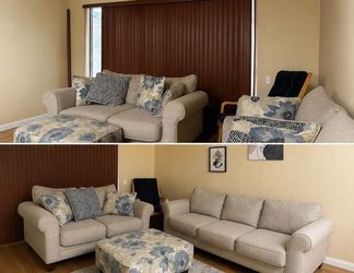 Couches, ottoman