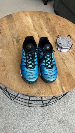 Size 10 Nike Air Max Plus Blue Black Sneakers