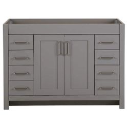 Westcourt 48 in. W x 22 in. D x 34 in. H Bath Vanity Cabinet without Top in Sterling Gray $150