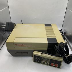 Original NES Nintendo Entertainment System Console Controller + Cords Tested NES