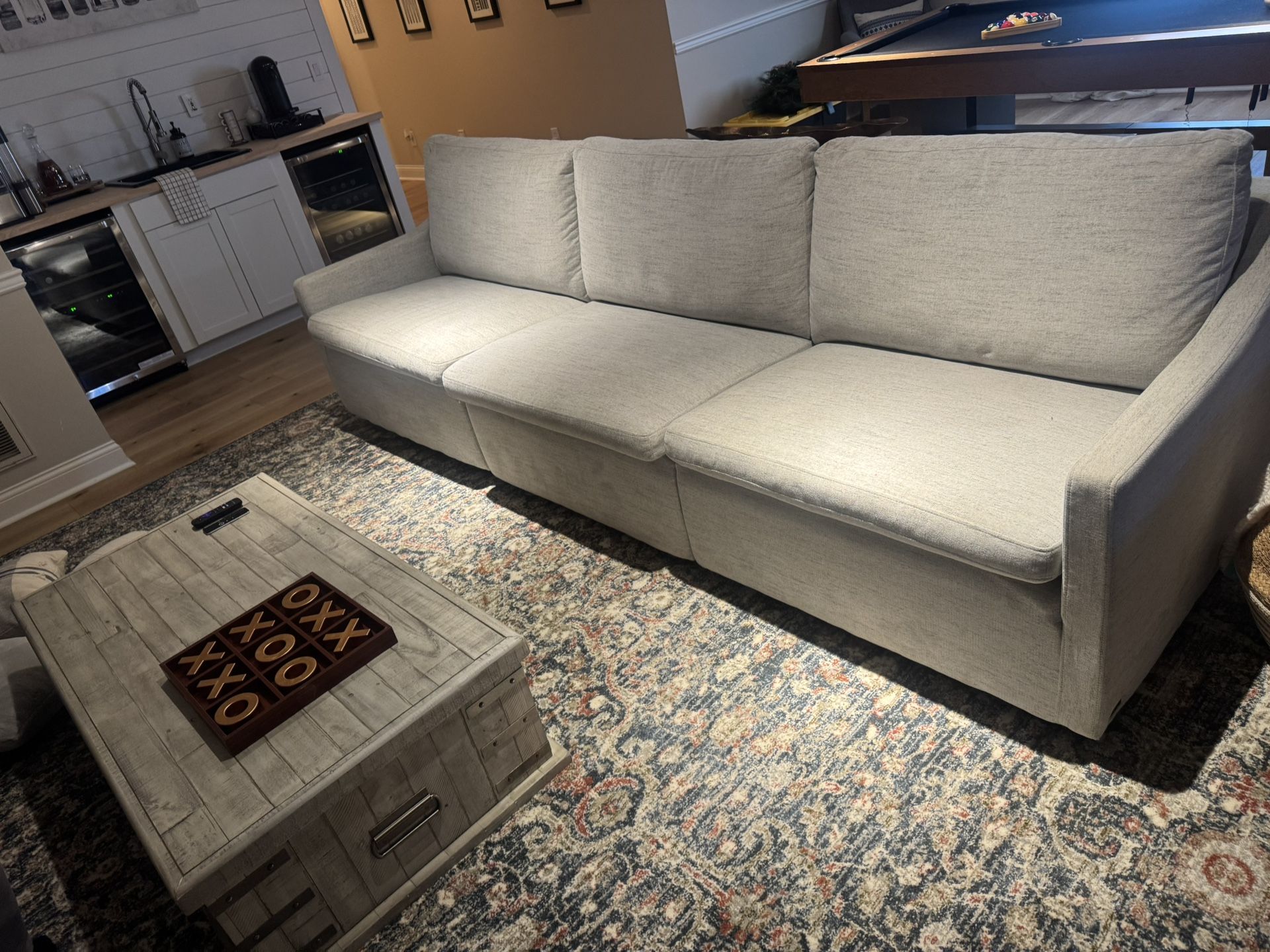 Member’s Mark Lindsey Modular Fabric Sofa Used for a few hours, ottoman not included just like pictured