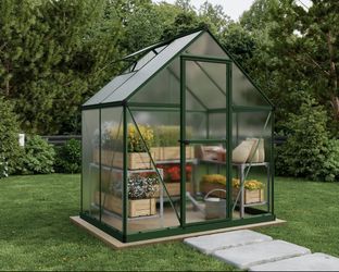 Palram 6x4 Forest Green Greenhouse – Assembled
