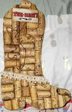 Cowgirl Boot Made Out Of Cork Made By Me