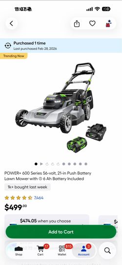 EGO lawn mower