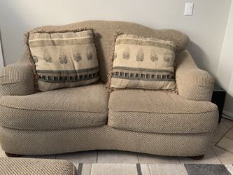 Loveseat And Chair With Ottoman