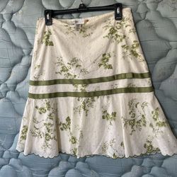 Very Cute Cotton Eyelet Skirt 