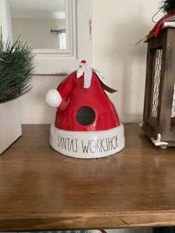 Rae Dunn Christmas Birdhouse