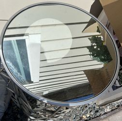 Silver end table