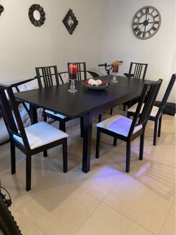 Table extendable Mesa  extensible 4-6-8