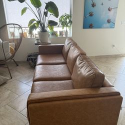 Vegan Leather Sofa 