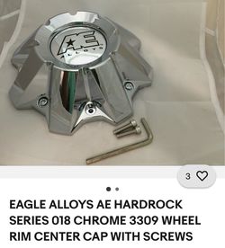 4 x AE Alloys Chrome Wheel Rim Center Cap