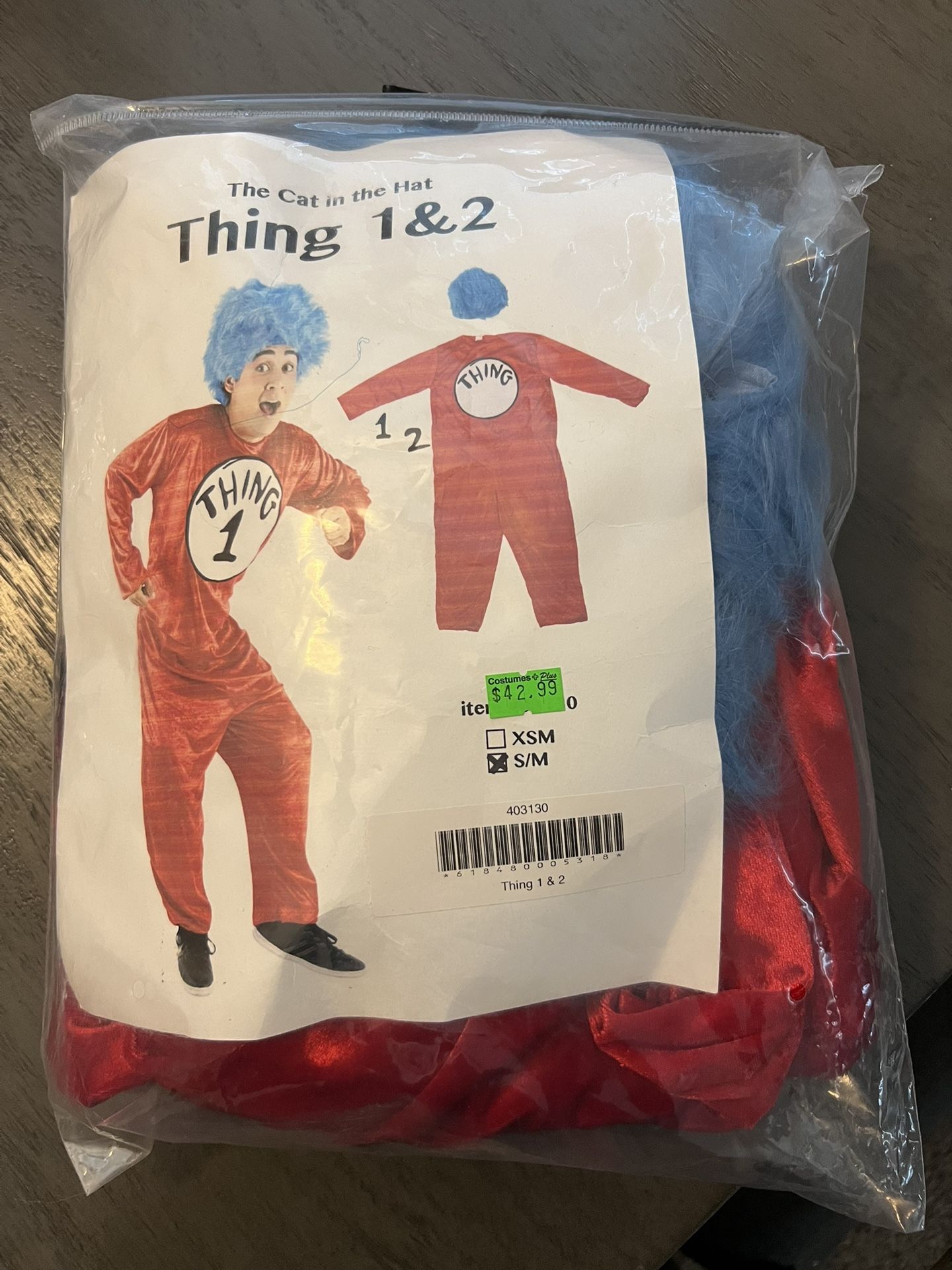 Thing 1-2 Full Costumes
