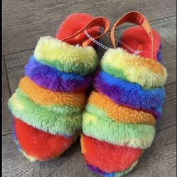 UGG/Plush Rainbow Slippers 