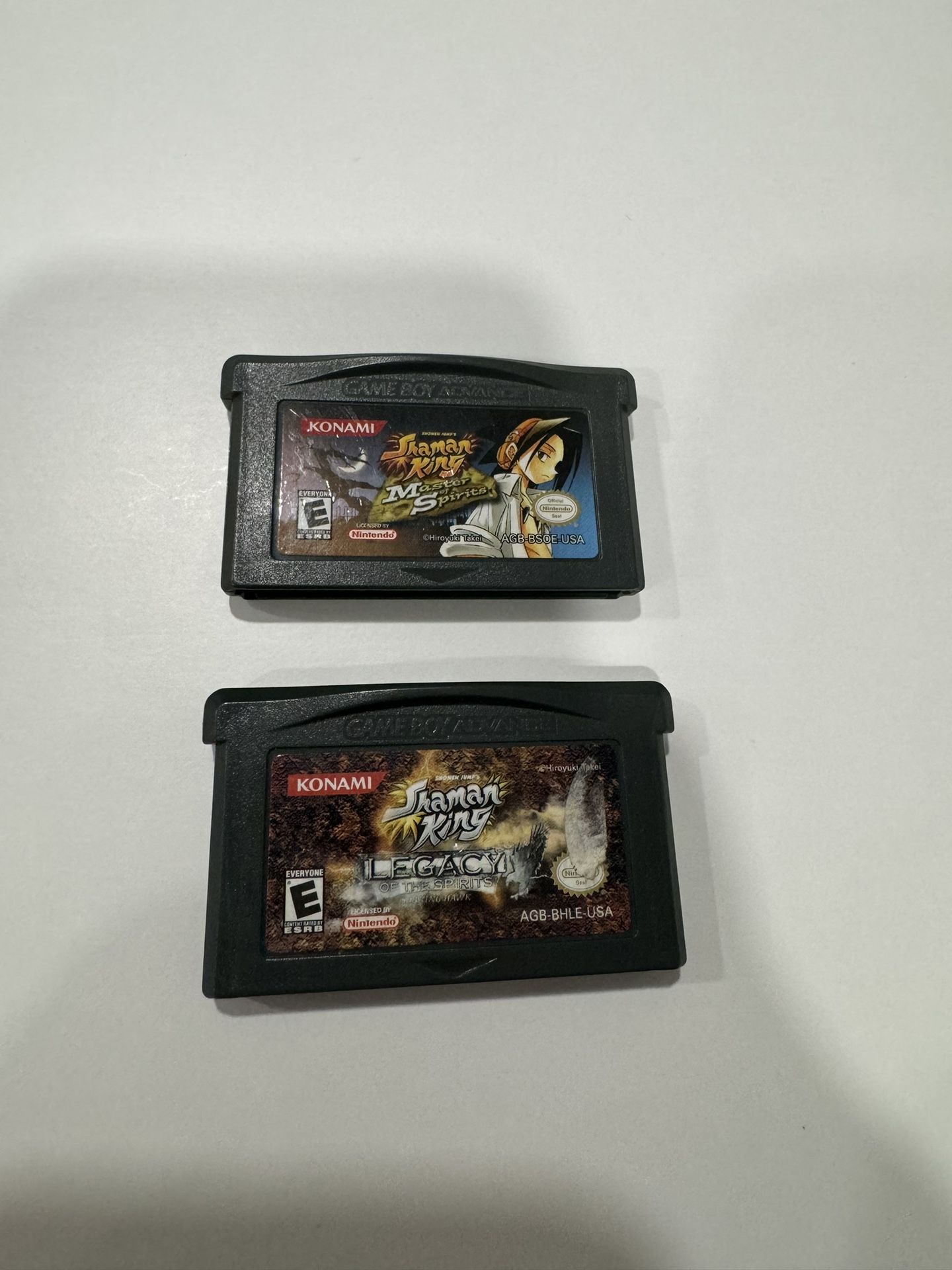 Shaman King Master of Spirits (Game Boy Advance, 2004) GBA Authentic and Shaman King: Legacy of Spirits -- Soaring Hawk ( Game Boy Advance GBA, 2005) 