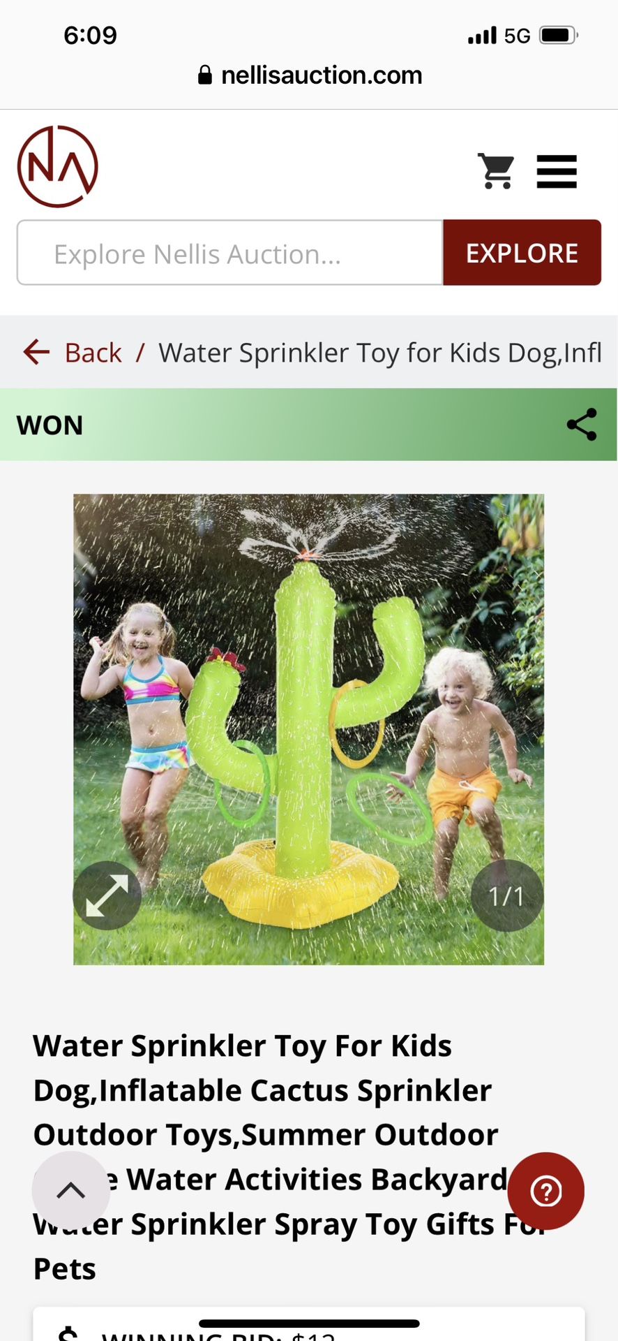 Cactus Water sprinkler