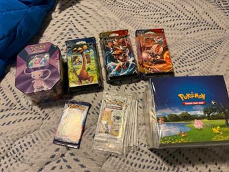 Mew V Tin Pokemon GO Tin Case Cereal Packs 25th Anniversary Theme Decks All Sealed