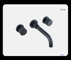 Xuchaun wall mount faucet black in color