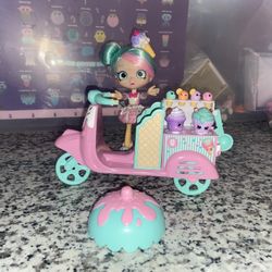 Shopkins Ice Cream Cart With Doll 