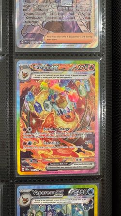 Pokemon Flareon SIR Prismatic Evolutions
