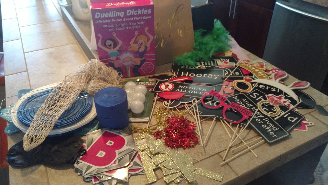 Bachelorette Decor & Props, some Nautical & naughty