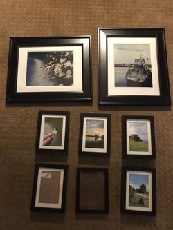 8 Picture Frames with Art Photography