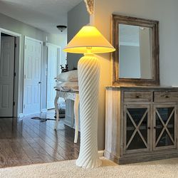 Vintage Ceramic Spiral LAMP