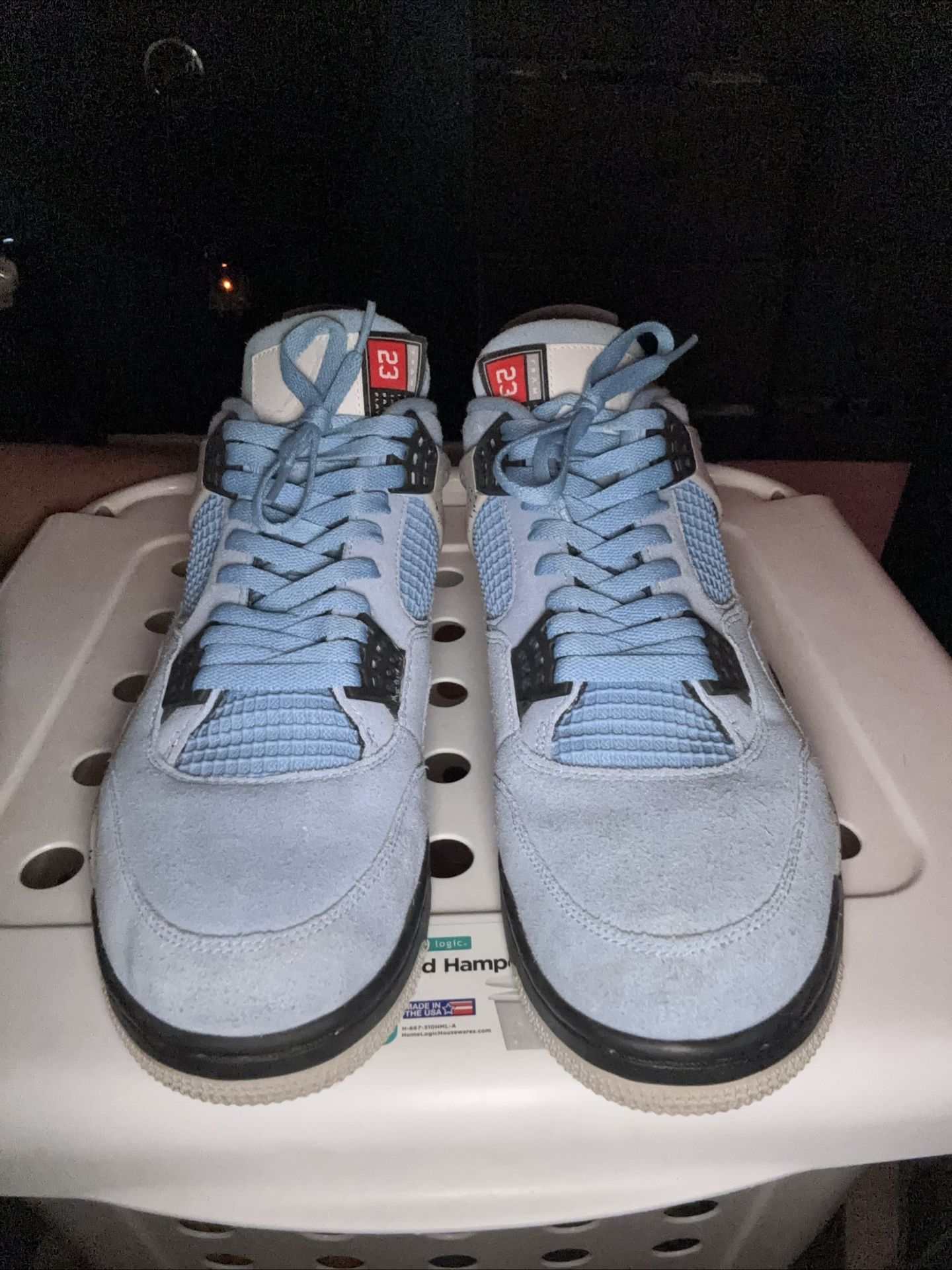 Jordan 4 University Blue size 14 (used)