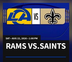 Rams vs Saints