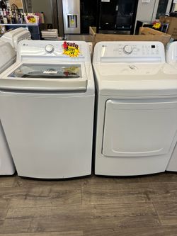 LG Top Load Washer & Dryer Set Take It Home In Payments Please Read Description