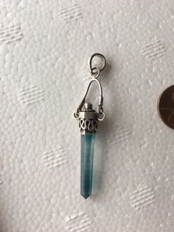 Silver & Crystal Pendant Necklace Charm