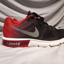 Nike Air Max Sequent Running Shoes Red Black White Men's Size 7 Women's 8.5