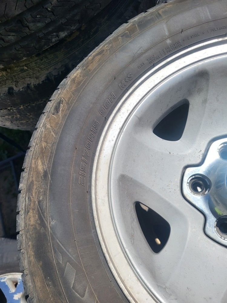 rims with tires for s 10 chevrolet