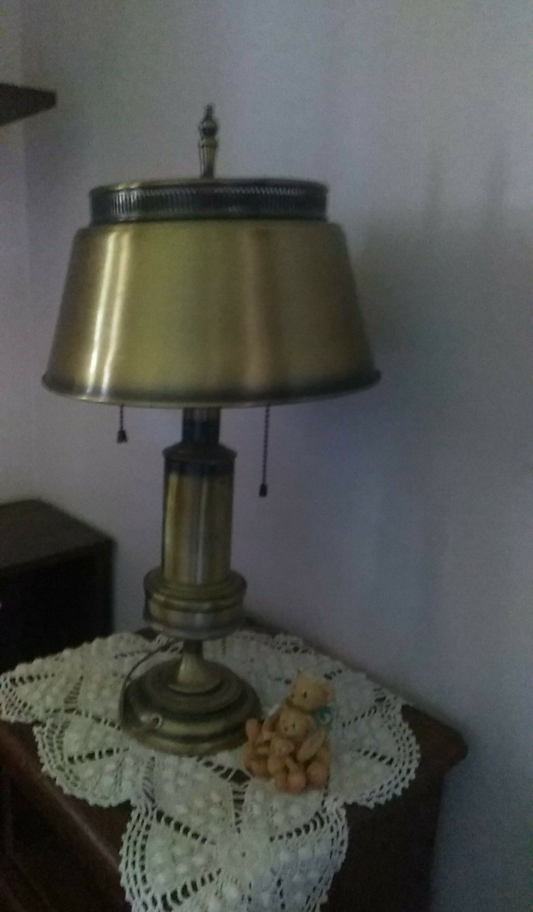 Vintage bronze desk lamp