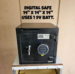 DIGITAL SAFE, 14X14X14, NEW BATTERY