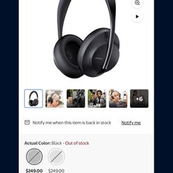 Bose Noise Cancellation Headphones . 