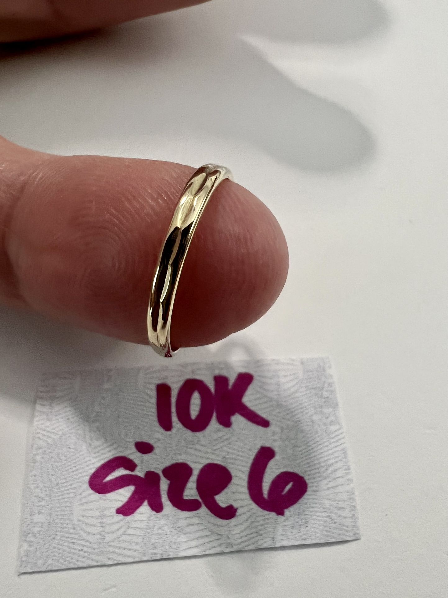 10K Solid Gold Ring For Wedding Size 6